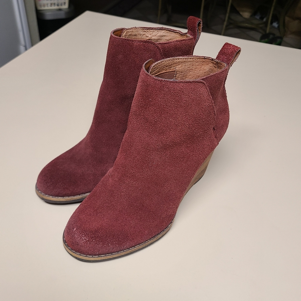 Lucky Brand Yeezah wedge bootie size 6 - Picture 2 of 8